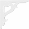 Ekena Millwork Brontes Architectural Grade PVC Bracket, 5/8"W X 12"D X 12"H BKTP01X12X12BR - alternate 4